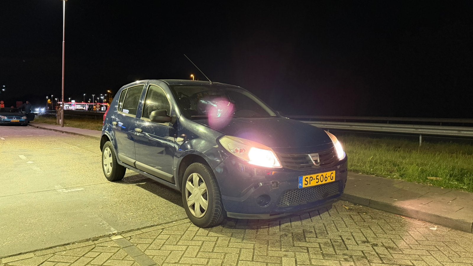 LOOP OF SLOOP Dacia Sandero 1.4 MPI 2009 Blauw, Auto's, Voorwielaandrijving, 4 cilinders, Blauw, Handgeschakeld
