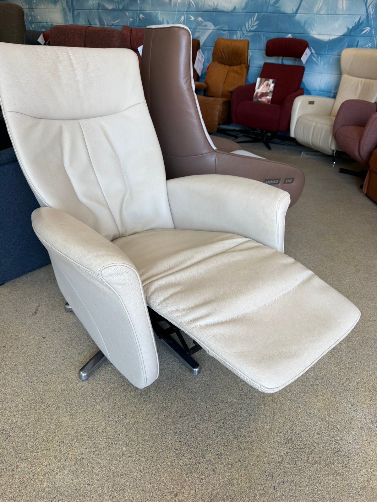 De Toekomst relaxfauteuil relax stoel gratis bezorgd, Leer, Ophalen of Verzenden, Zo goed als nieuw, Rukm 100 top merken in alle kleuren en maten