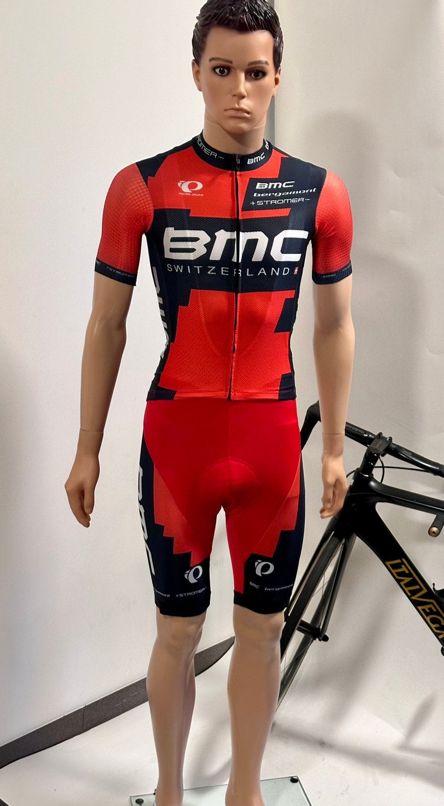 Wielrenkleding wielrenpak BMC snelpak speedsuit maat S, Ophalen of Verzenden, Zo goed als nieuw