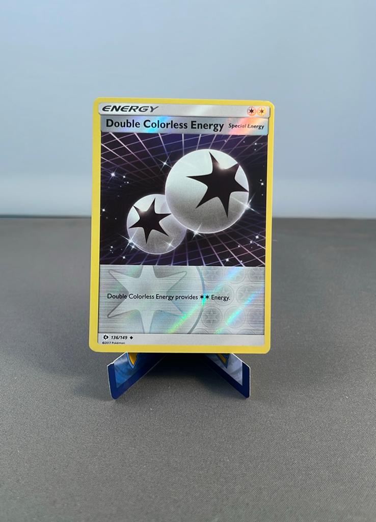 Double Colorless Energy (SUM 136) Sun & Moon (reverse holo), Ophalen of Verzenden, Zo goed als nieuw, Losse kaart