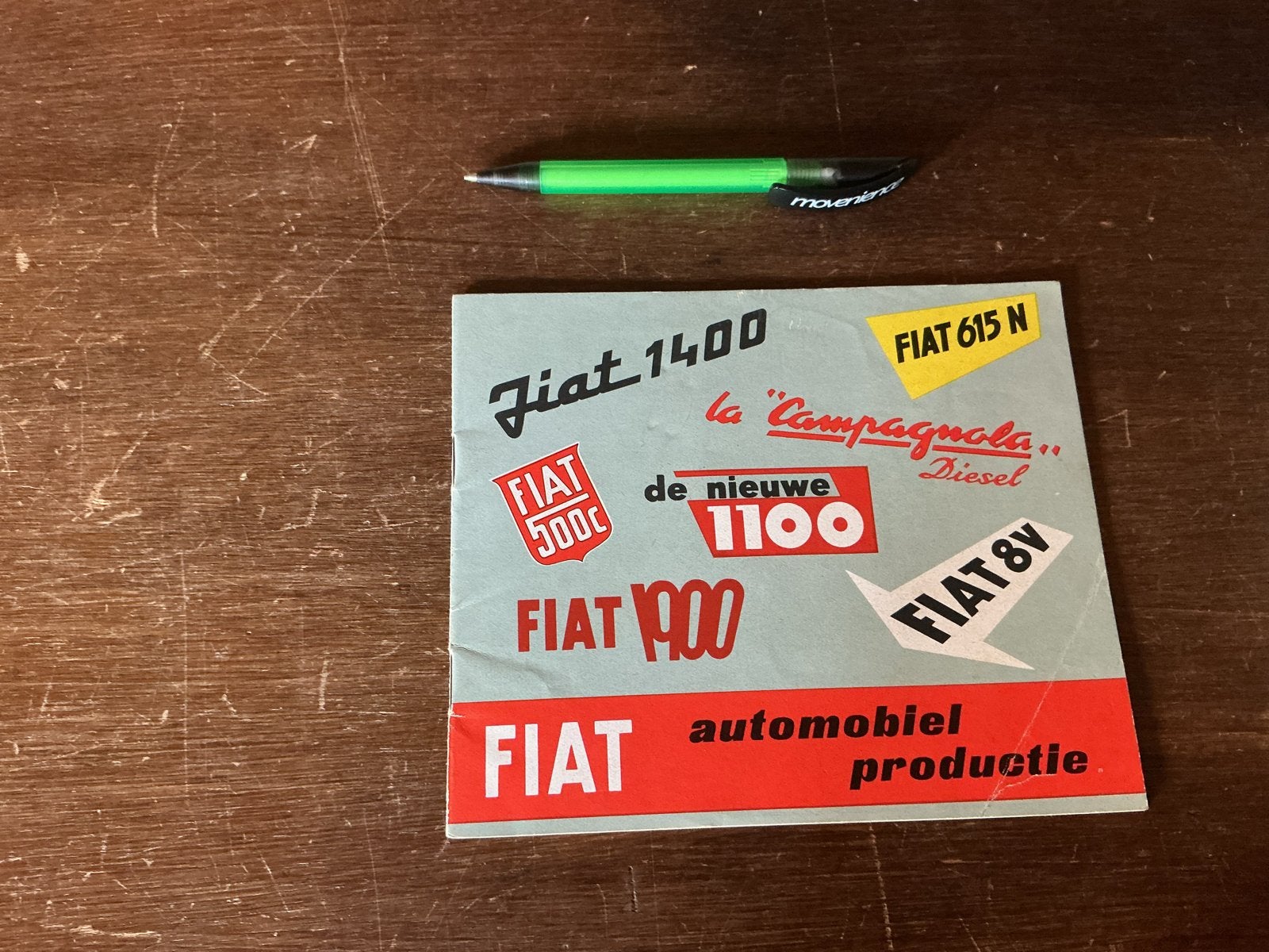 Zeldzame Fiat Automobiel Productie Brochure uit de jaren '50, Ophalen of Verzenden, Gelezen