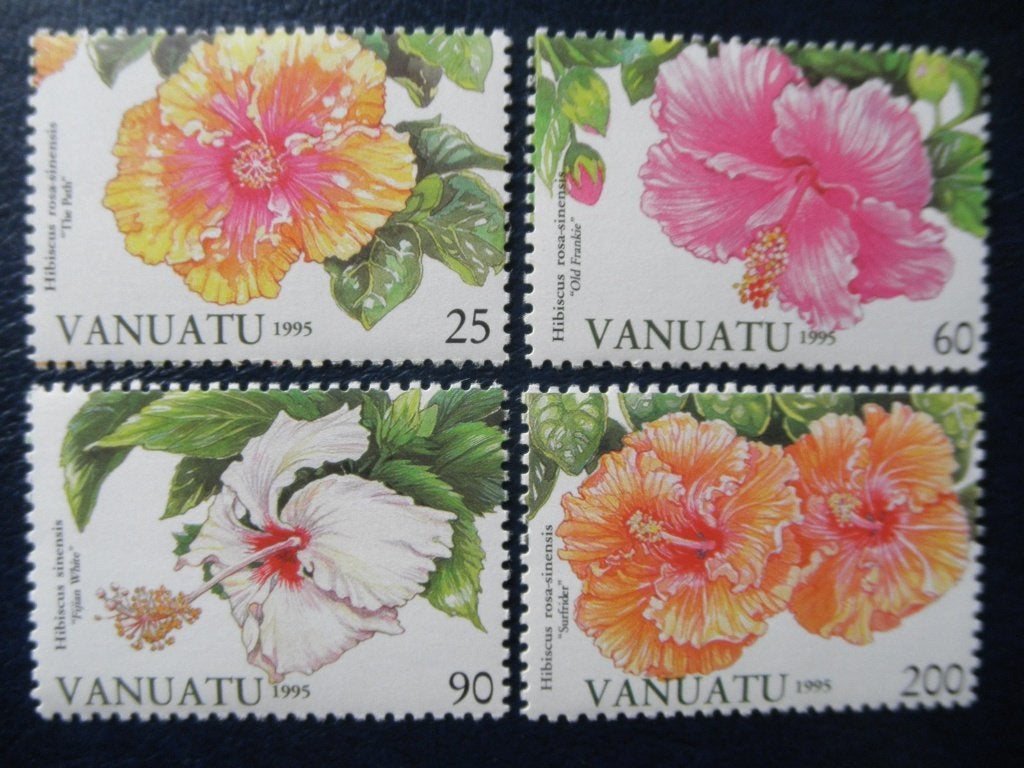 Postzegels bloemen Vanuatu 1995 - cw. 8,00 postfris., Ophalen of Verzenden, Postfris, Dier of Natuur