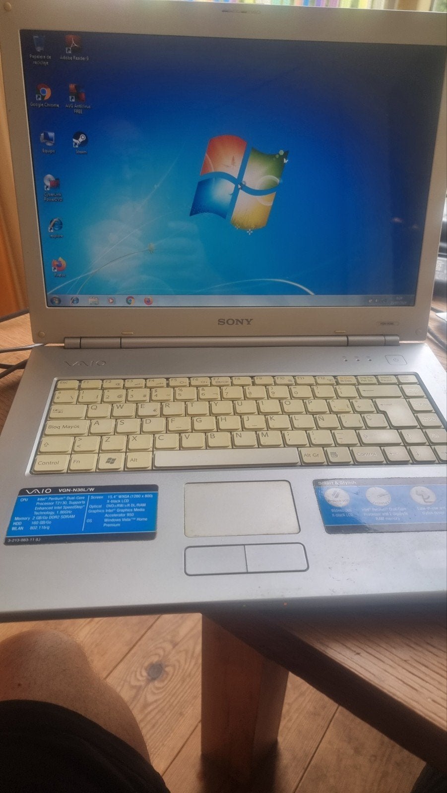 Sony Vaio Laptop - Nieuwe Accu, Windows, Computers en Software, Windows Laptops, Intel Pentium Dual-Core, Gebruikt, HDD, Minder dan 4 GB