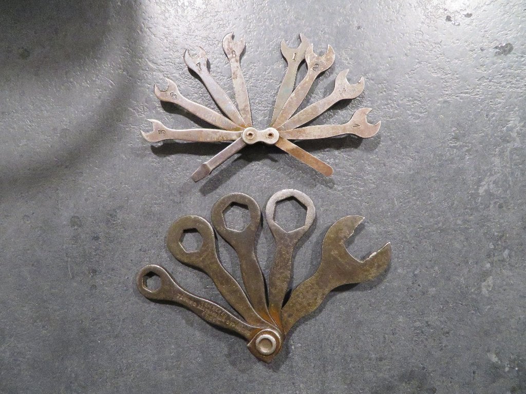 Oude steek-ring sleuteltjes set Terry’s spanners Gazelle, Ophalen of Verzenden
