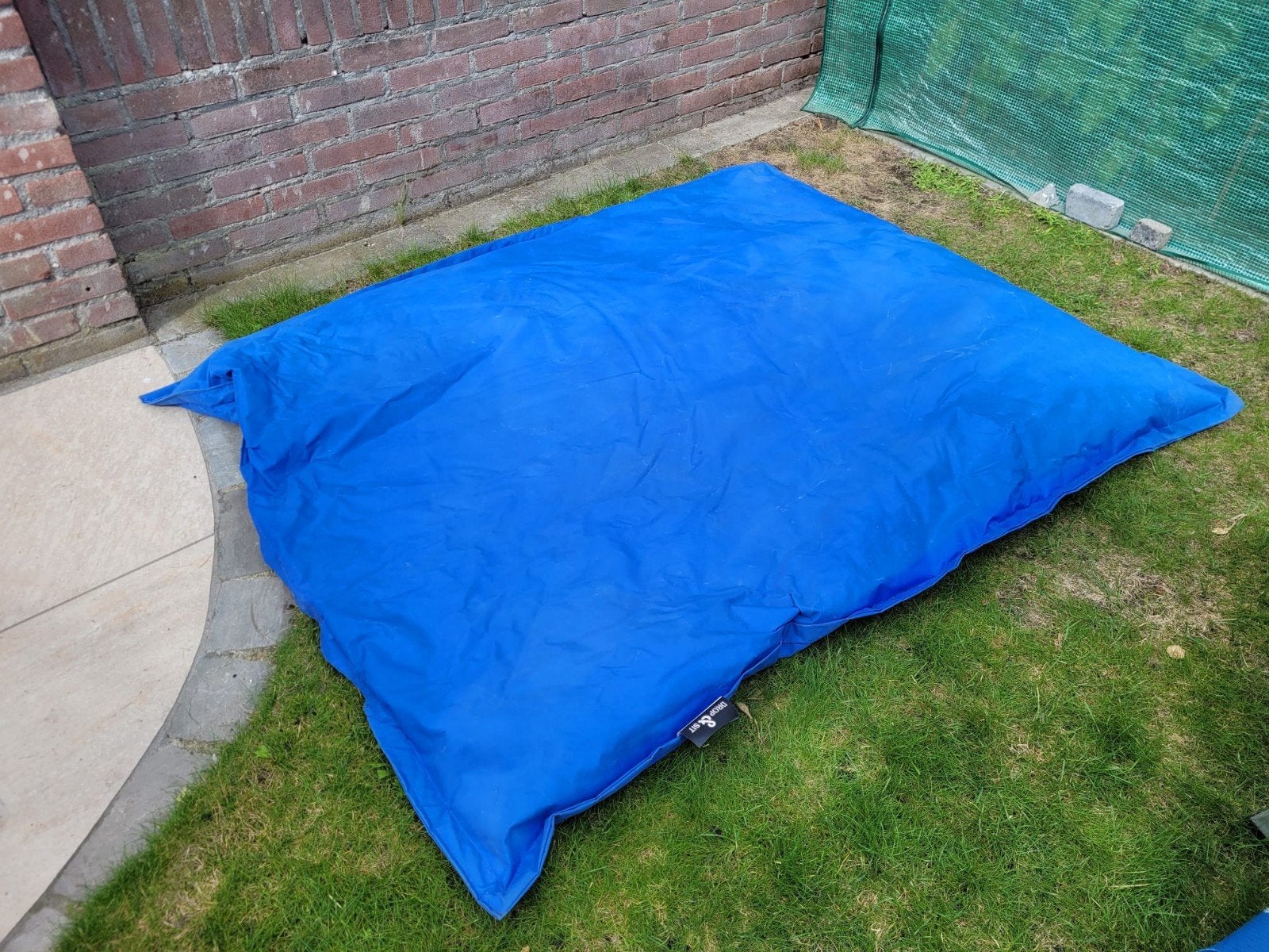 Blauwe zitzak Drop & Sit, Ophalen, Gebruikt, Blauw, Zitzak