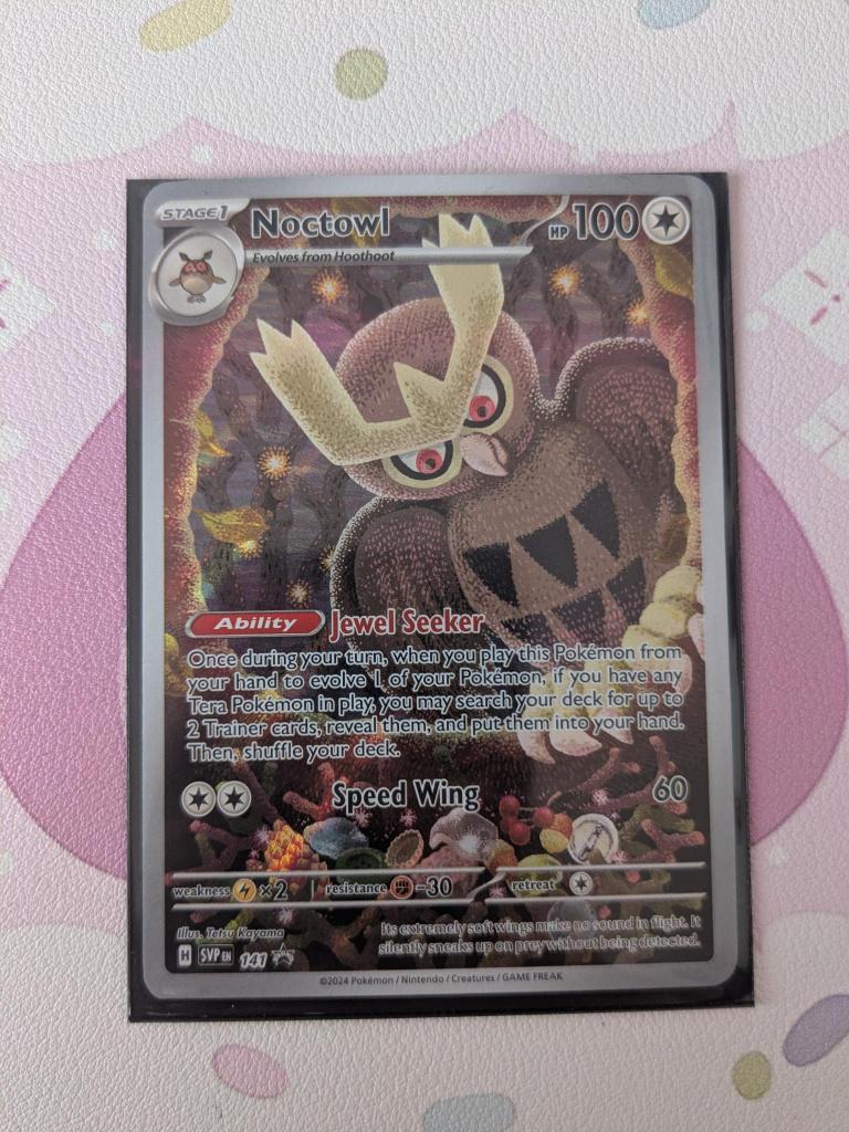 (PROMO) Noctowl 141 Pokemon kaart, Ophalen, Zo goed als nieuw, Losse kaart, Foil