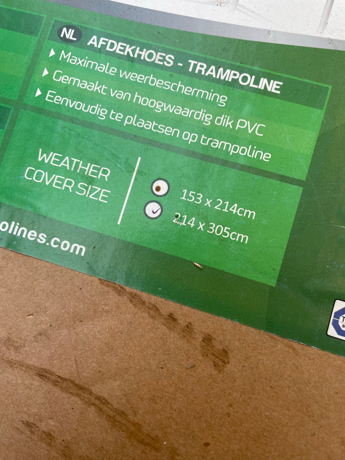 Salta Trampoline Afdekhoes - Weerbestendig PVC, Ophalen, Nieuw