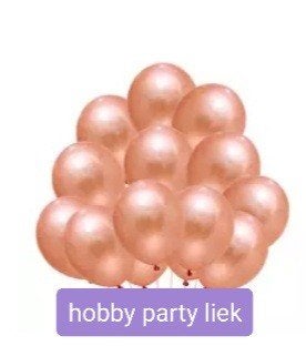 5x rosé/ 5x zilveren en 5x confetti ballonnen nr C374, Ophalen of Verzenden, Nieuw, Versiering, Verjaardag