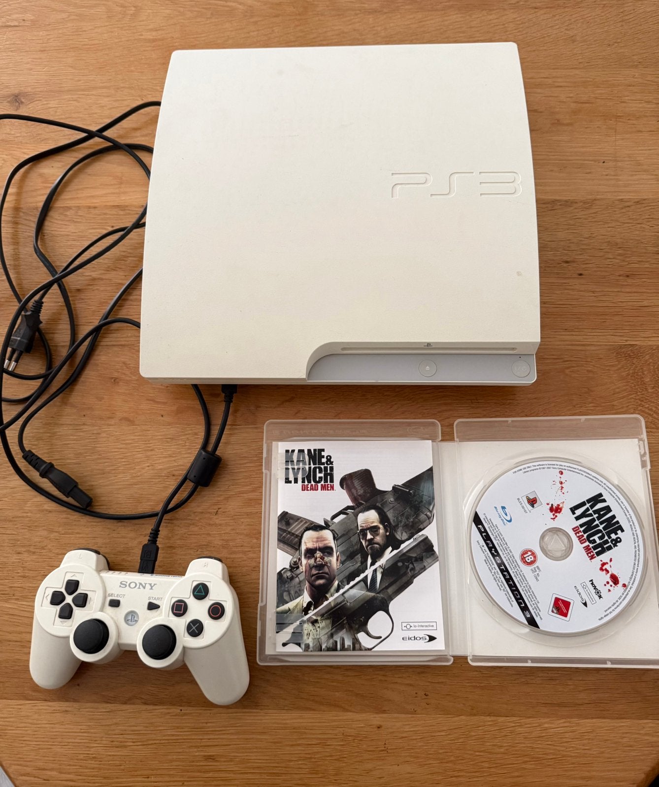 Ps3 Slim white met 1 controller en 1 spel, Ophalen, Gebruikt, Met 1 controller, Slim