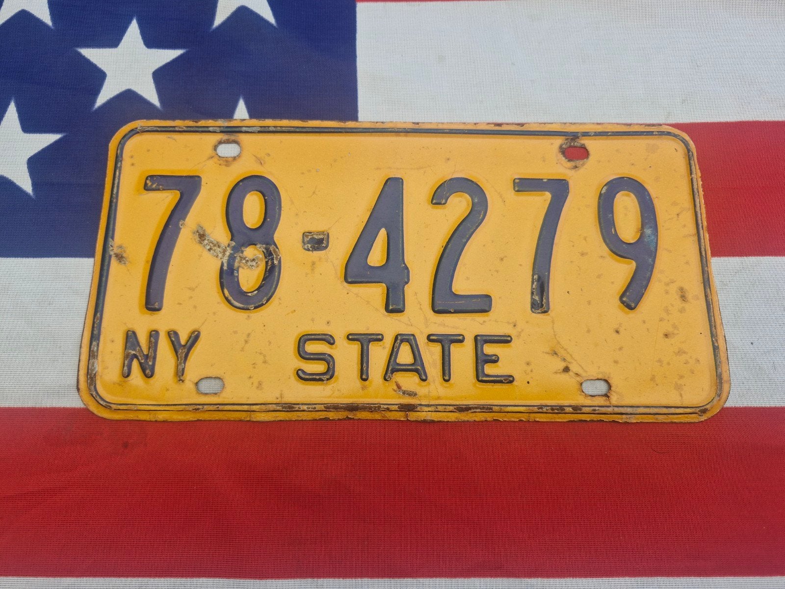 Kentekenplaat New York USA Nummerplaat nummerbord License VS, Verzenden, Gebruikt, Auto's