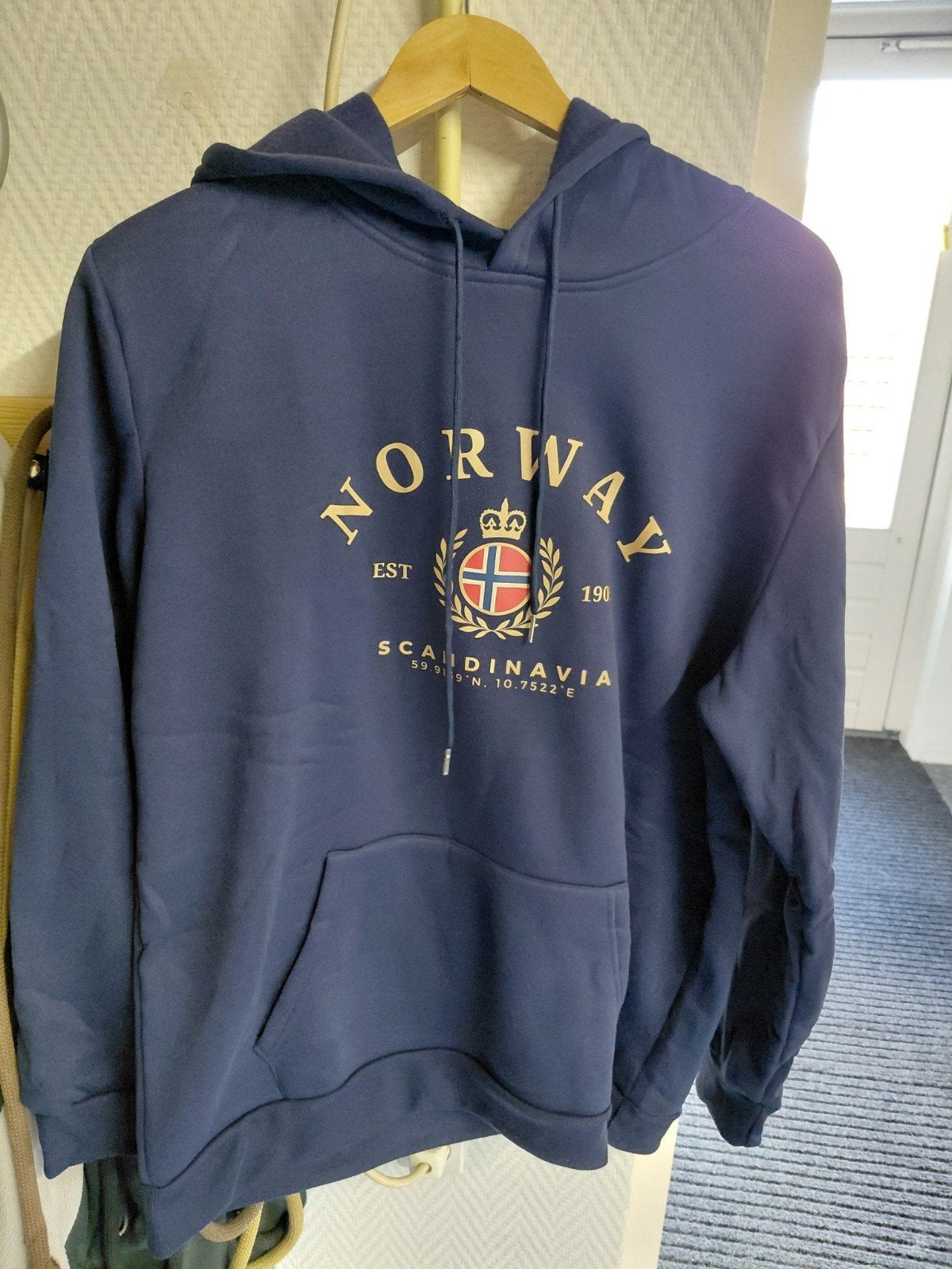 Noors Fleece Vest - Comfortabele Hoodie, Blauw, Maat 46/48 (XL) of groter, PH, Nieuw