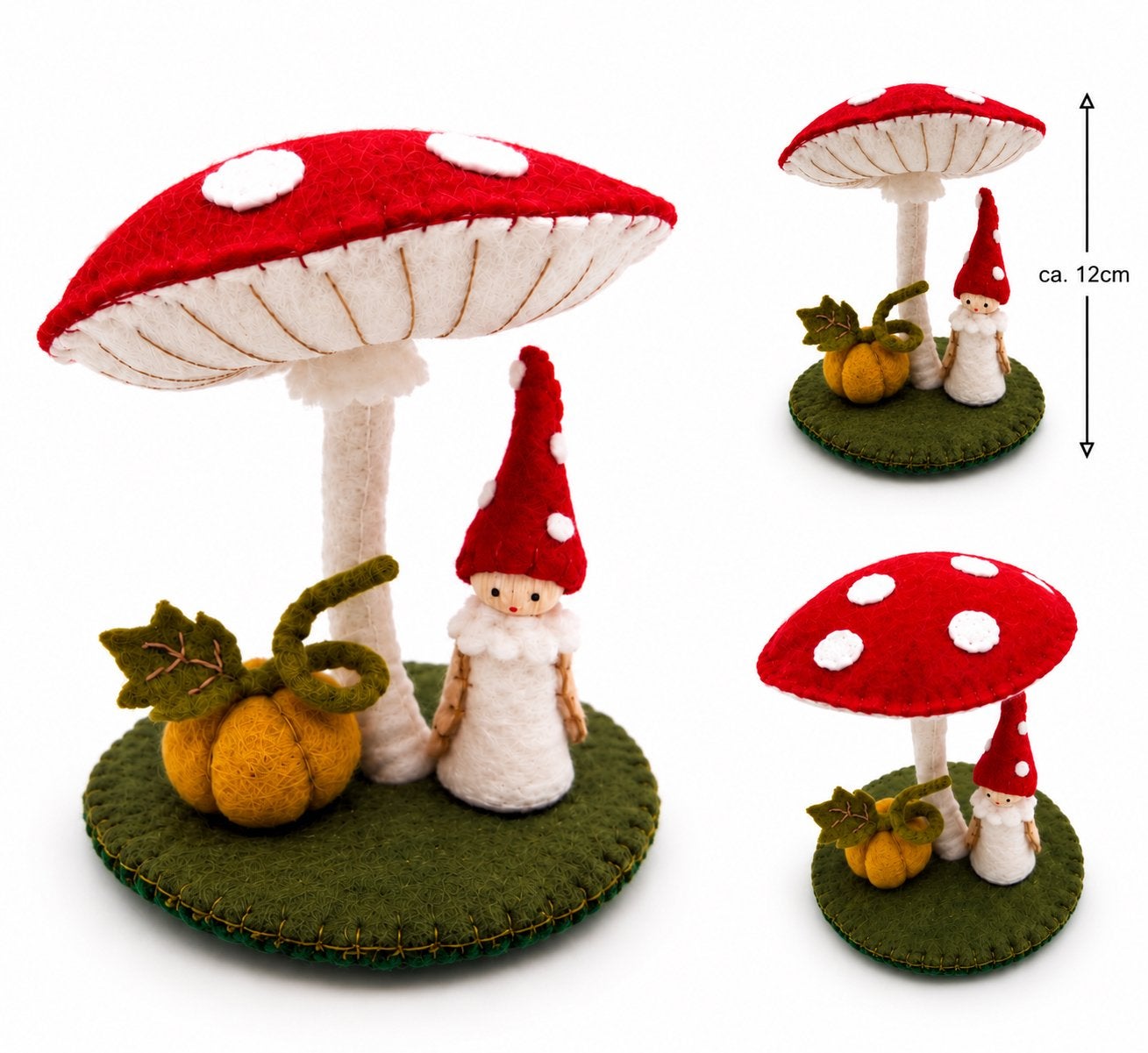Herfsttafereeltje voor op de seizoenstafel van 100% wolvilt, Ophalen of Verzenden, Nieuw, Figuurtje(s), Wolvilt