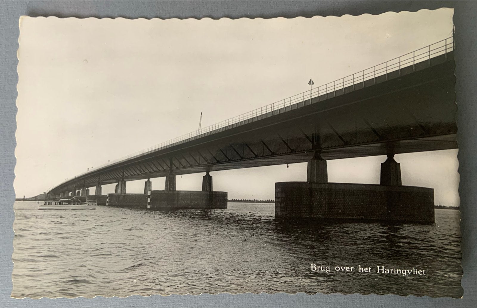 Brug over het Haringvliet, Verzenden, 1940 tot 1960, Ongelopen, Zuid-Holland
