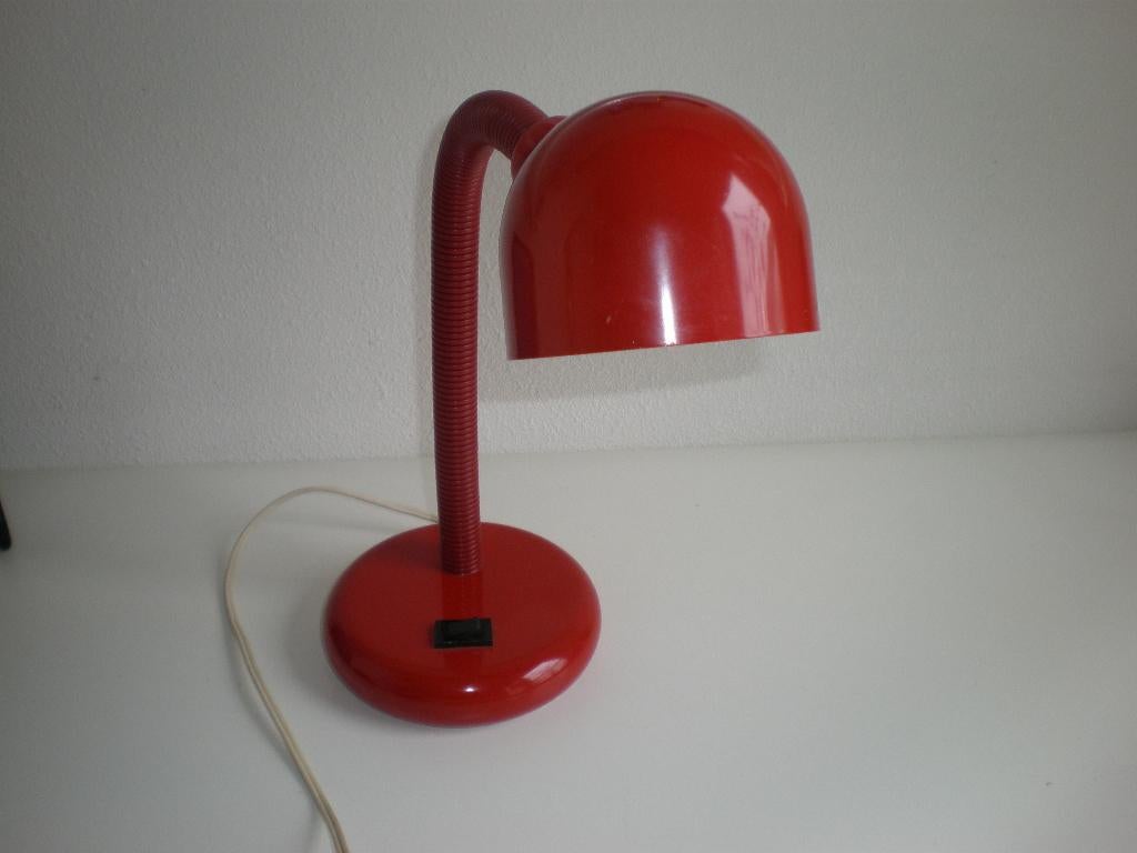 Rode bureau lamp. Verstelbaar, Ophalen of Verzenden, Minder dan 50 cm
