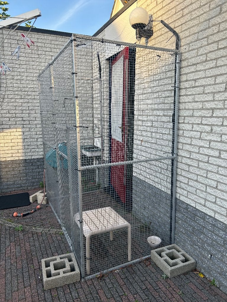 Volière/kattenren, Ophalen, Gebruikt, Aluminium, Volière