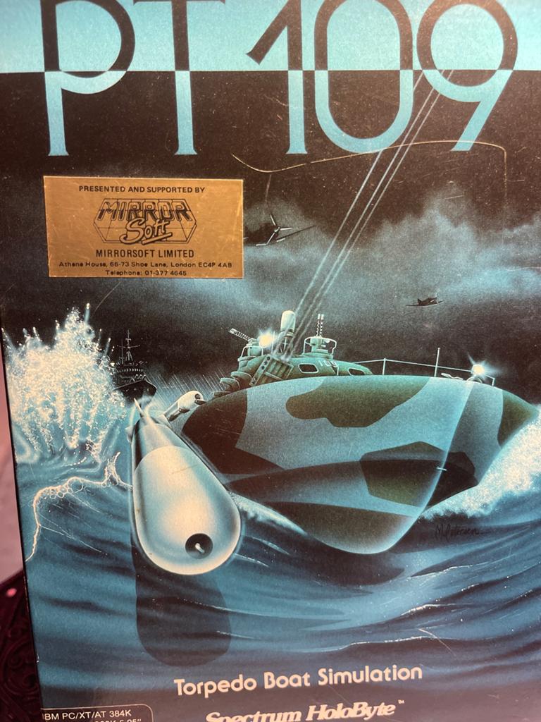 PT 109 Torpedo Boat Simulation Spectrum HoloByte 1987, 1 speler, Verzenden, Zo goed als nieuw, Simulatie