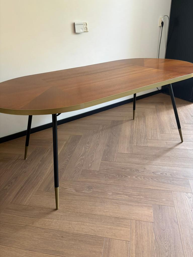 Eettafel ovaal, Huis en Inrichting, Tafels | Eettafels, Gebruikt, Overige materialen, Vijf personen of meer, 150 tot 200 cm