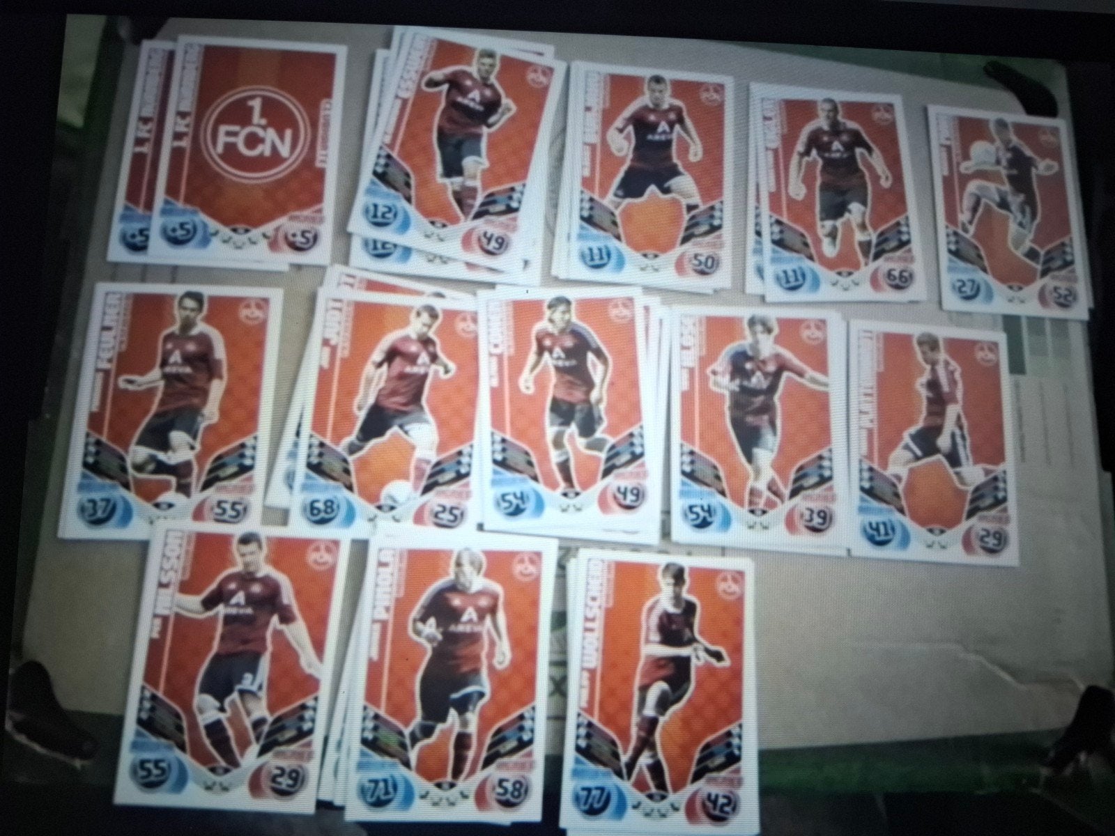 13 Kaartjes 1.FC Nurnberg, Ophalen of Verzenden, Nieuw, Buitenlandse clubs, Poster, Plaatje of Sticker