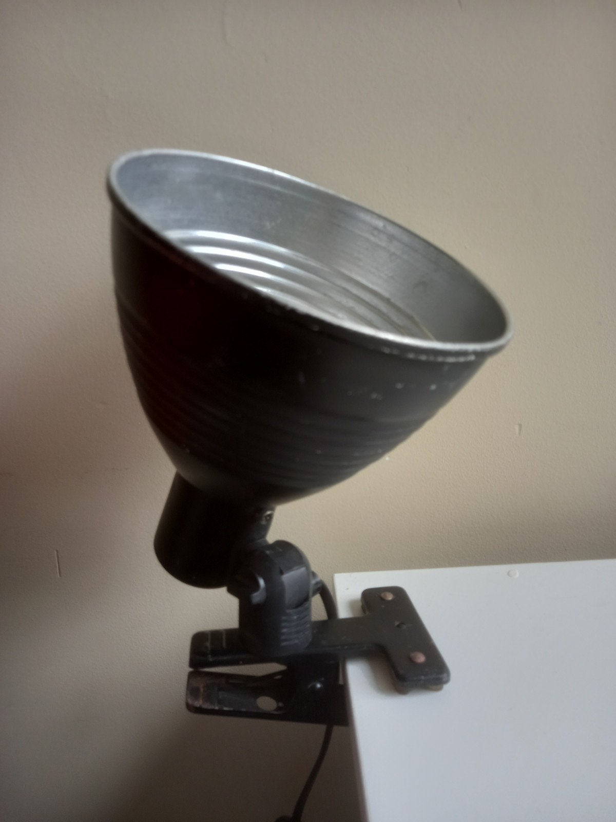 Vintage Targetti Studio 54 spotlight / klemlamp, Ophalen of Verzenden, Gebruikt, Metaal, Vintage Targetti