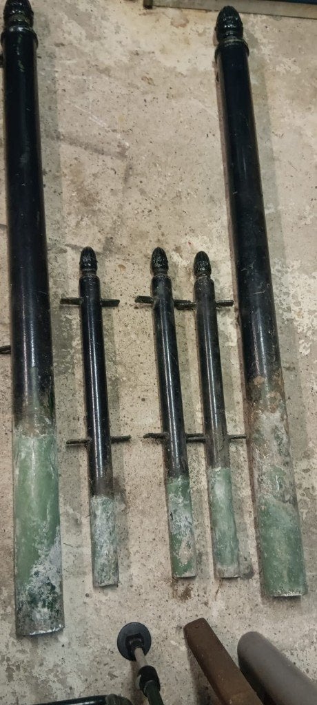 ijzeren hekwerk, Ophalen, Gebruikt, IJzer, Sierhekwerk