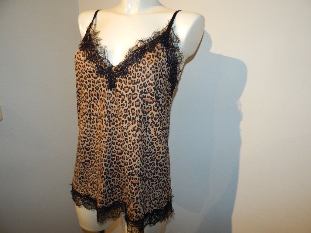 Rosemunde stretch top jaguar print kant afwerking mt 40, Maat 38/40 (M), Nieuw, Rosemunde, Zonder mouw