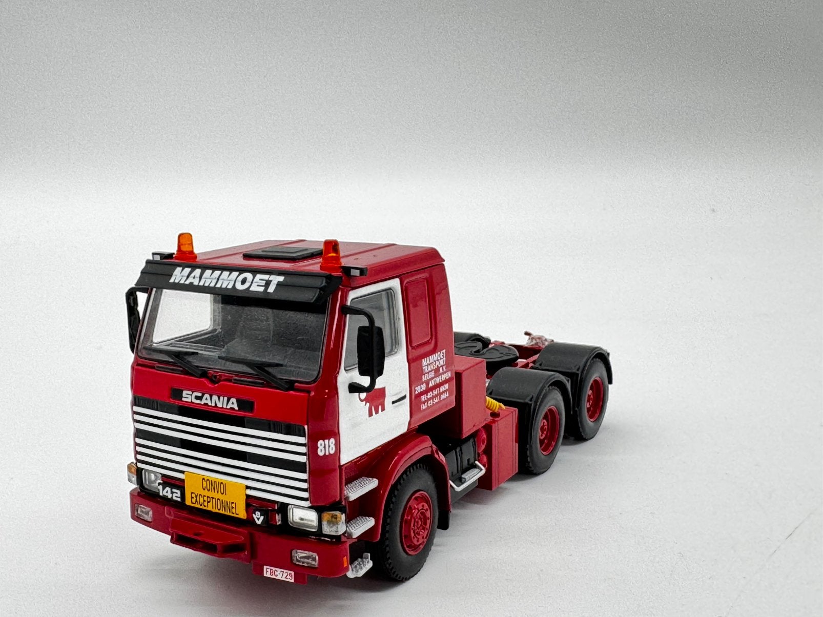 WSI SCANIA 142 MAMMOET, Hobby en Vrije tijd, Modelauto's | 1:50, ., Nieuw, Ophalen of Verzenden, .