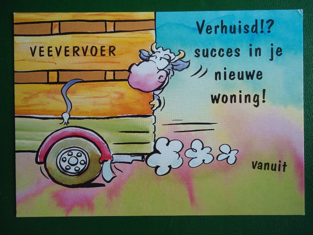 (1960) Dierenkaart: KOE, Verzenden, 1980 tot heden, Ongelopen, Overige soorten