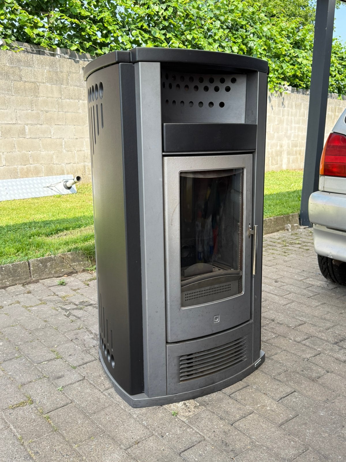 Pelletkachel piazzetta p960 12kw cv  gratis leveren, Ophalen of Verzenden, Zo goed als nieuw, Hout, Houtkachel