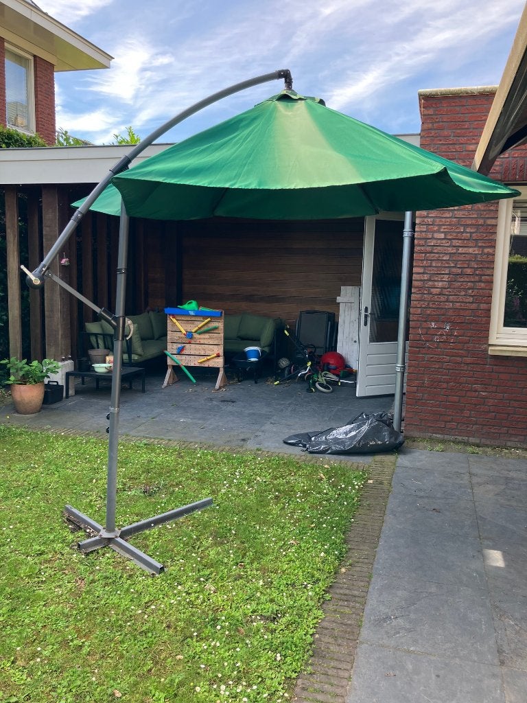 uitklapbare parasol, Ophalen, Gebruikt, Minder dan 1 meter