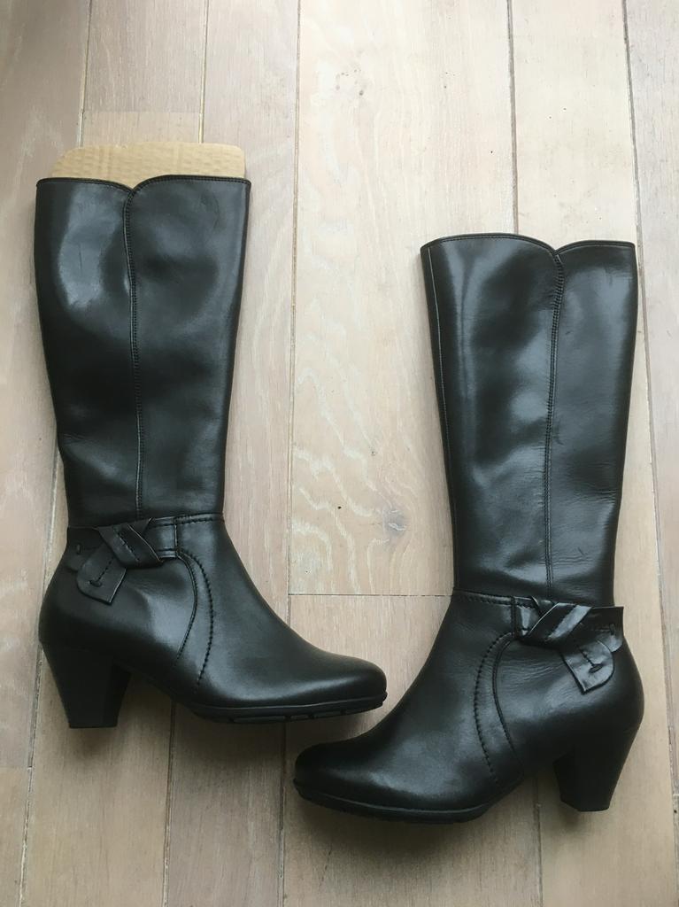 Nieuwe leren zwarte Gabor laarzen, maat 37., Ophalen of Verzenden, Nieuw