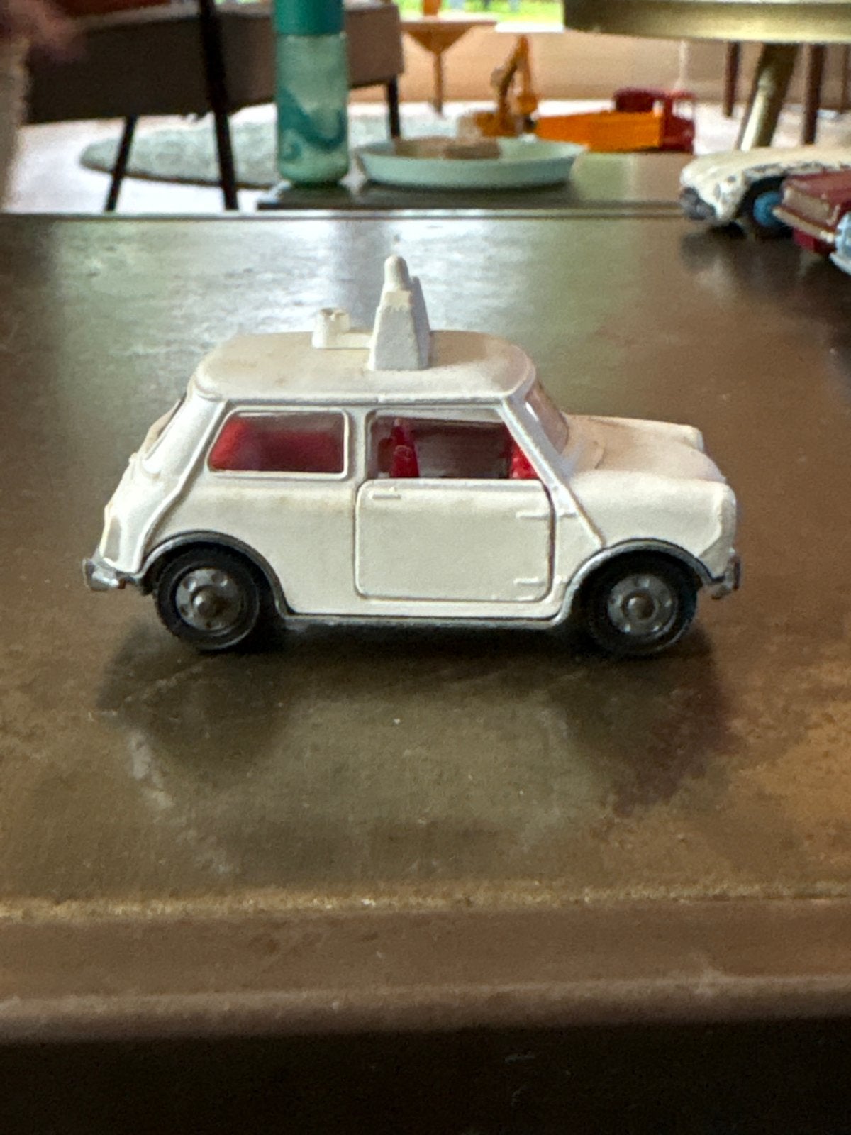 Dinky Toys Mini Cooper - Vintage Speelgoedauto, Ophalen of Verzenden, Gebruikt, Auto