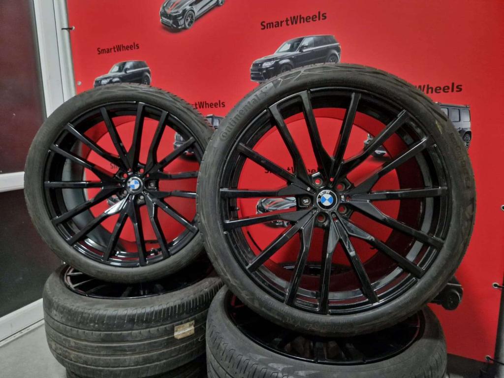 22 inch BMW BREEDSET 742 M X5 X6 G05 G06 VELGEN EN BANDEN, Niet ingevuld, 275 mm, Banden en Velgen, Niet ingevuld