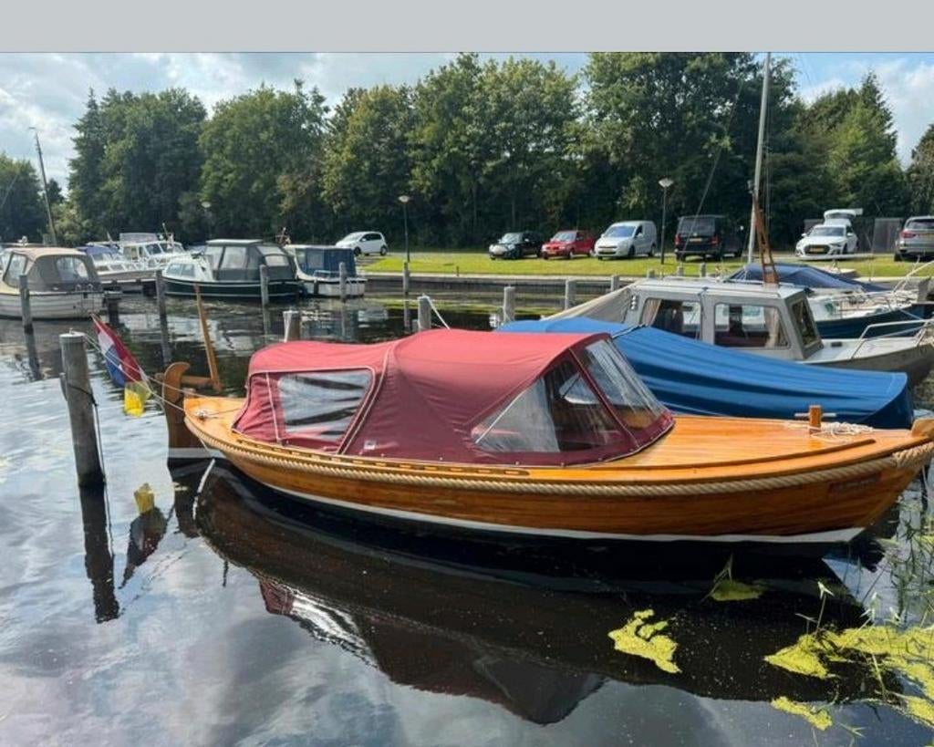 Saare Paat 20 houten sloep, Watersport en Boten, Binnenboordmotor, Diesel, 6 m, Kussenset