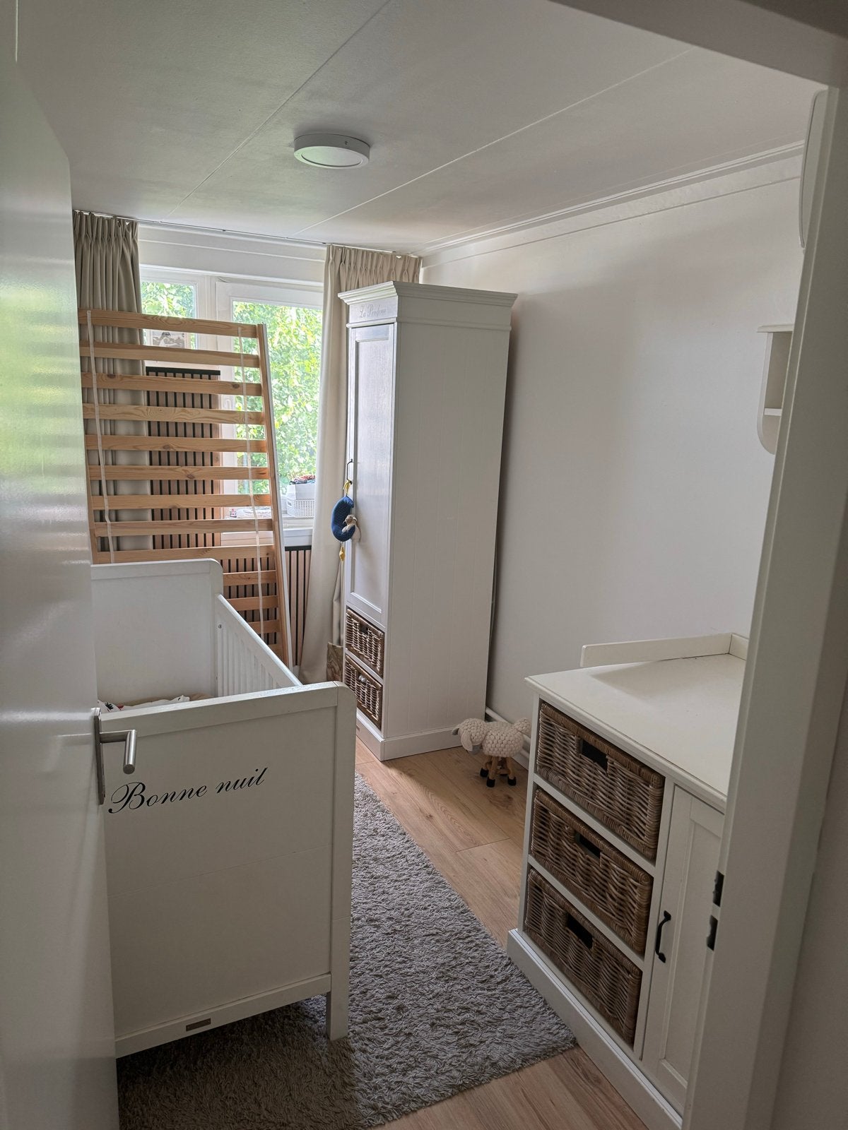 Meegroeibed en commode La Première, Kinderen en Baby's, Ophalen, Gebruikt, 70 tot 85 cm, 140 tot 160 cm