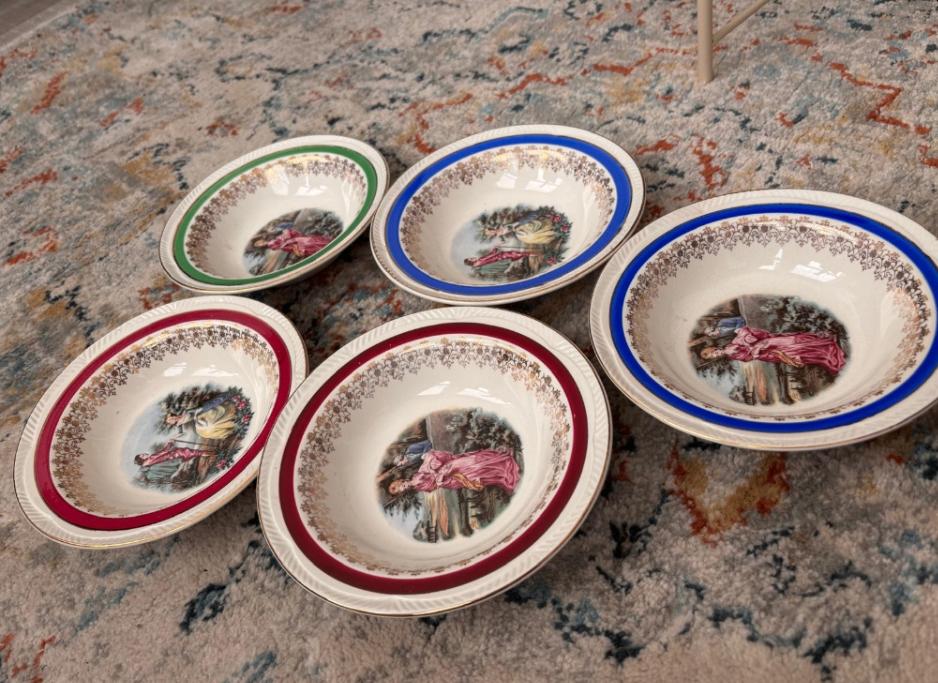 vintage set Royal Alma dessertschalen, Ophalen of Verzenden