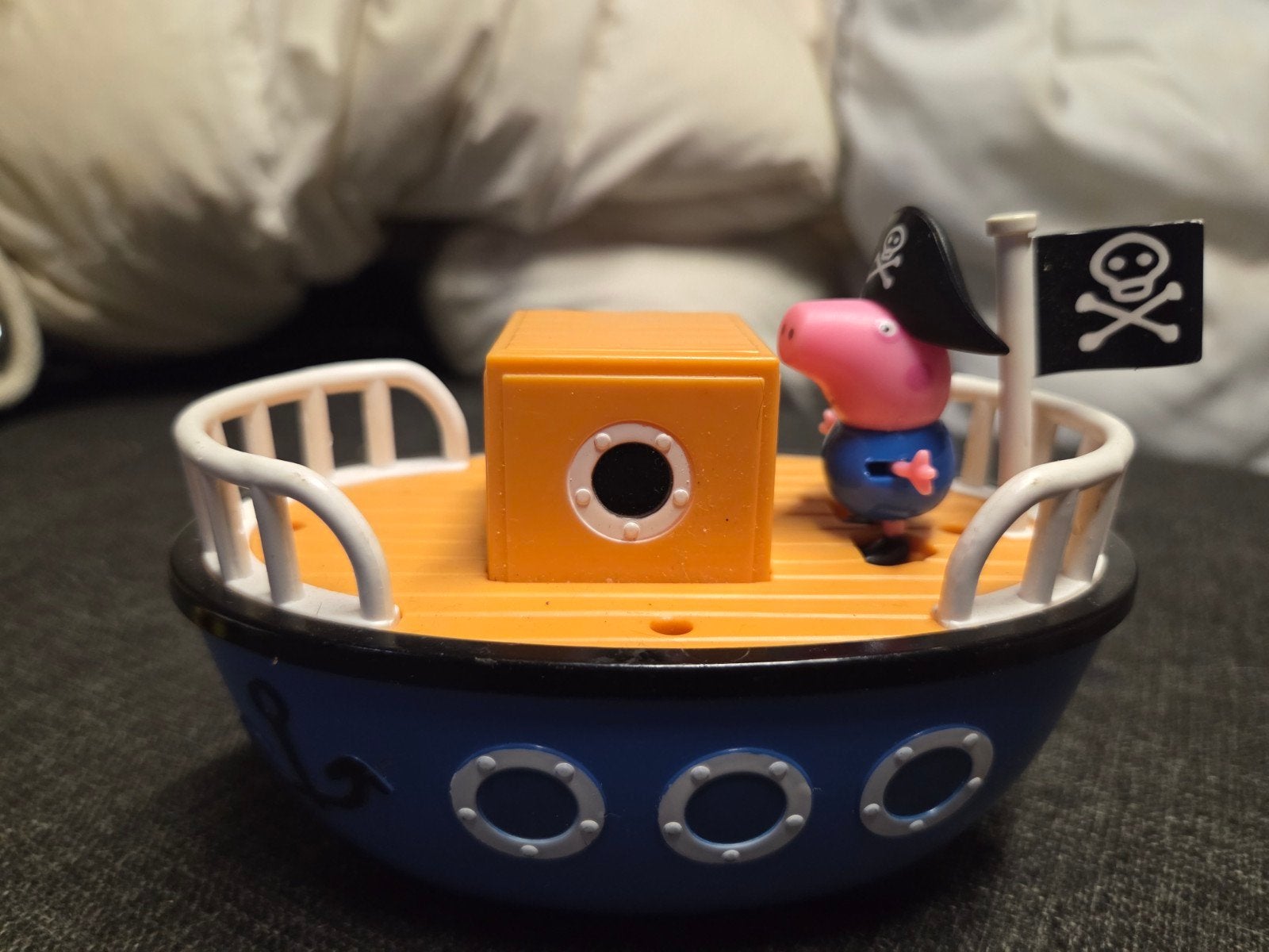 Peppa Pig Piratenschip met Figuur, Ophalen of Verzenden, Zo goed als nieuw, Jongen of Meisje