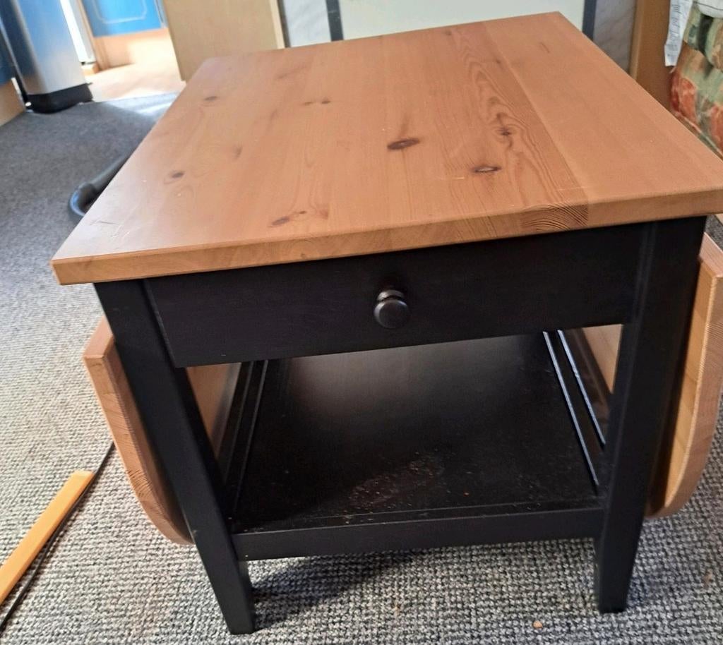 IKEA ARKSTORP uitklapbare salontafel, Huis en Inrichting, Tafels | Salontafels, Ophalen, Gebruikt, 50 tot 100 cm, 50 tot 75 cm