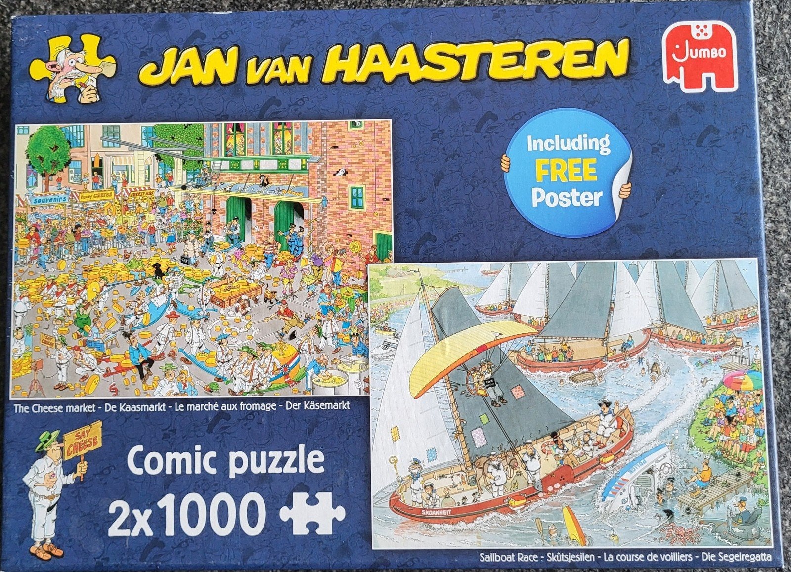 DIVERSE (6) JAN VAN HAASTEREN PUZZELS, vanaf, Hobby en Vrije tijd, Denksport en Puzzels, Ophalen of Verzenden, 500 t/m 1500 stukjes