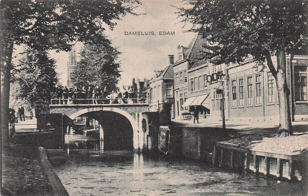703-013-009 Damsluis Edam, Verzenden, Voor 1920, Noord-Holland