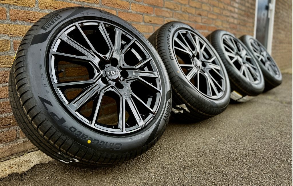 AUDI A6 COMPETITION STYLE VELGEN 18 INCH MET BANDEN, Auto-onderdelen, Banden en Velgen, Niet ingevuld, 18 inch, Banden en Velgen