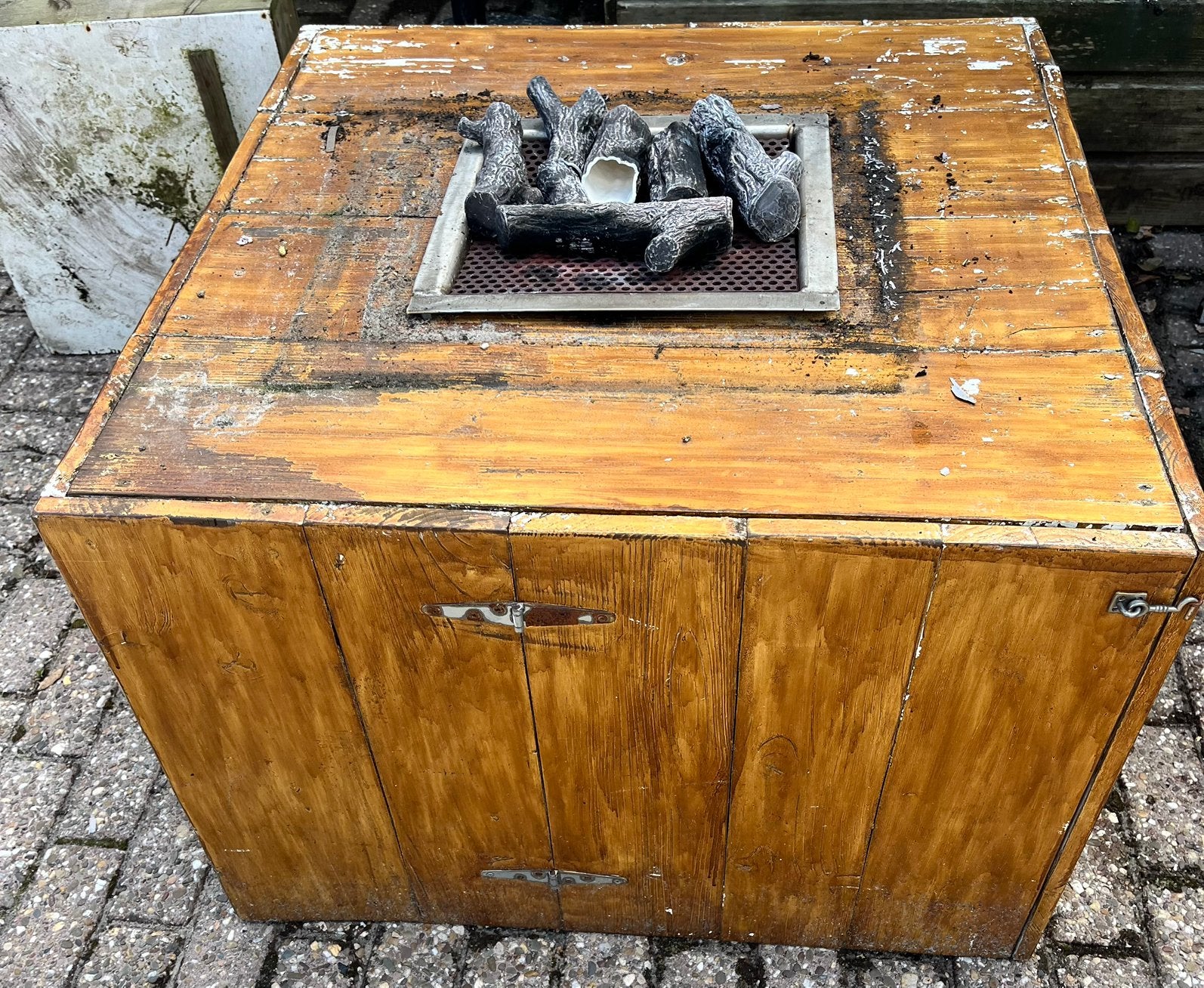 Gashaard met keramische boomstammetjes, Tuin en Terras, Ophalen, Gebruikt