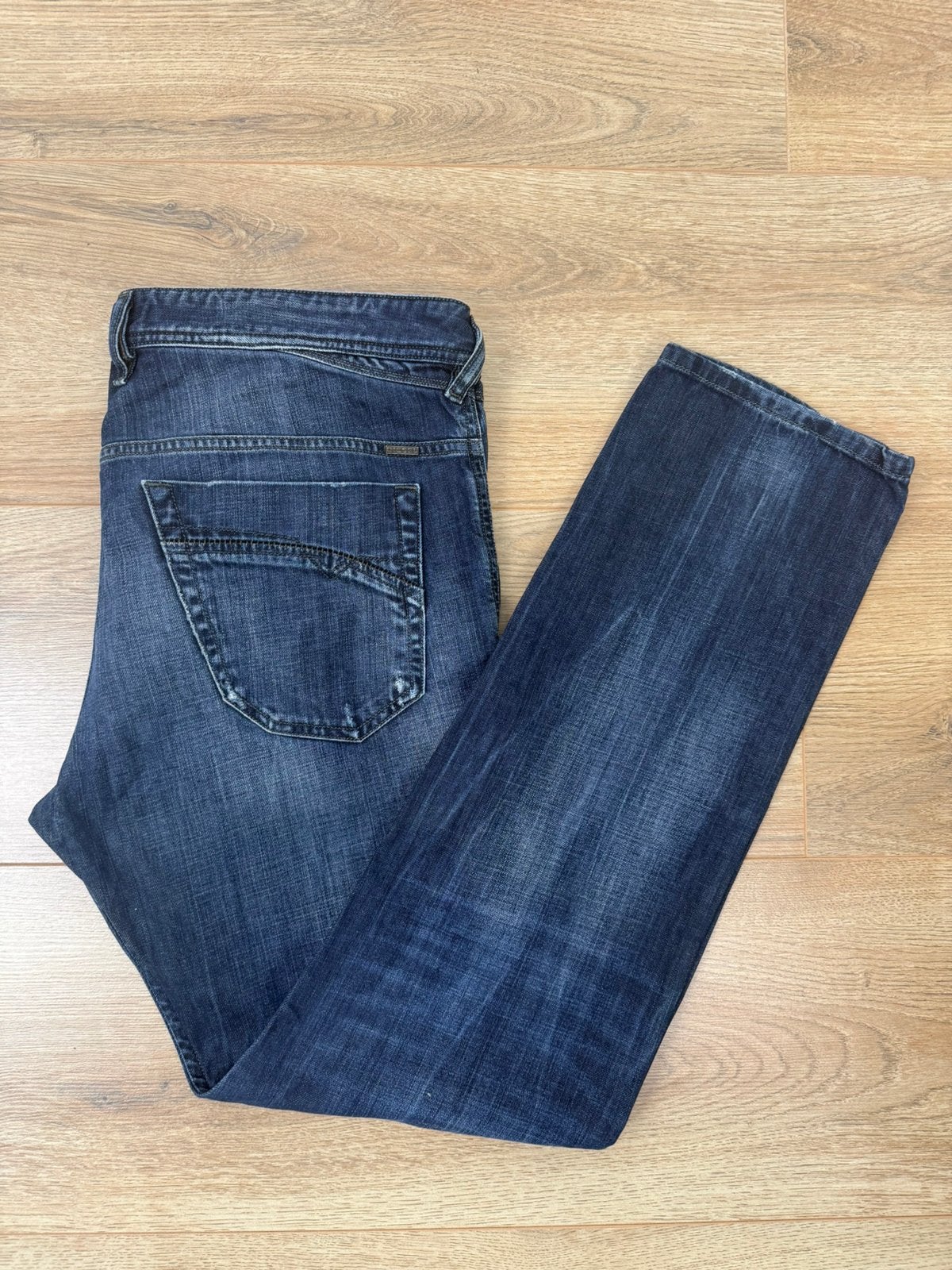 Diesel Iakop Jeans Regular Slim-Tapered Donkerblauw W36 L32, Kleding | Heren, Spijkerbroeken en Jeans, Ophalen of Verzenden, Gedragen
