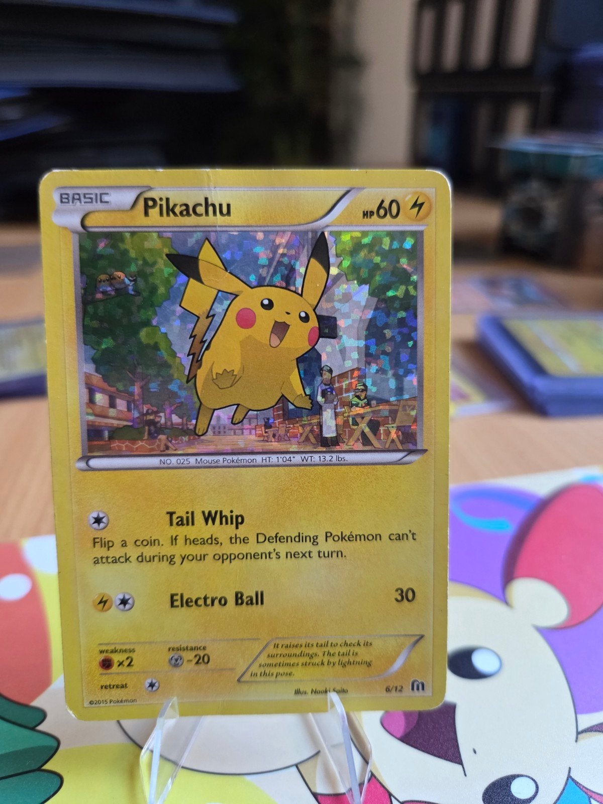 Pikachu McDonald's 6 / 12 - holo - 2015 / 2016, Ophalen of Verzenden, Zo goed als nieuw