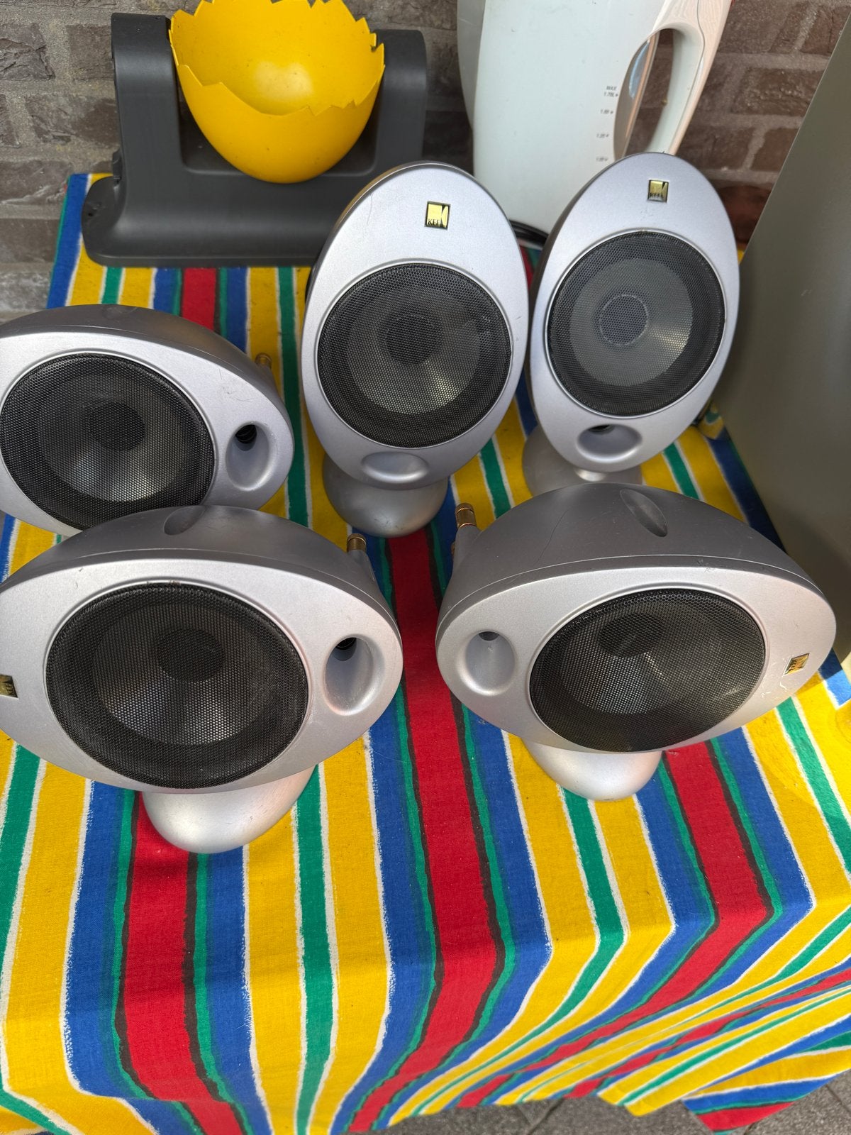 KEF HTS2001 Satelliet Speakerset - 5 stuks, Gebruikt, Speakerset, Ophalen of Verzenden, 60 tot 120 watt