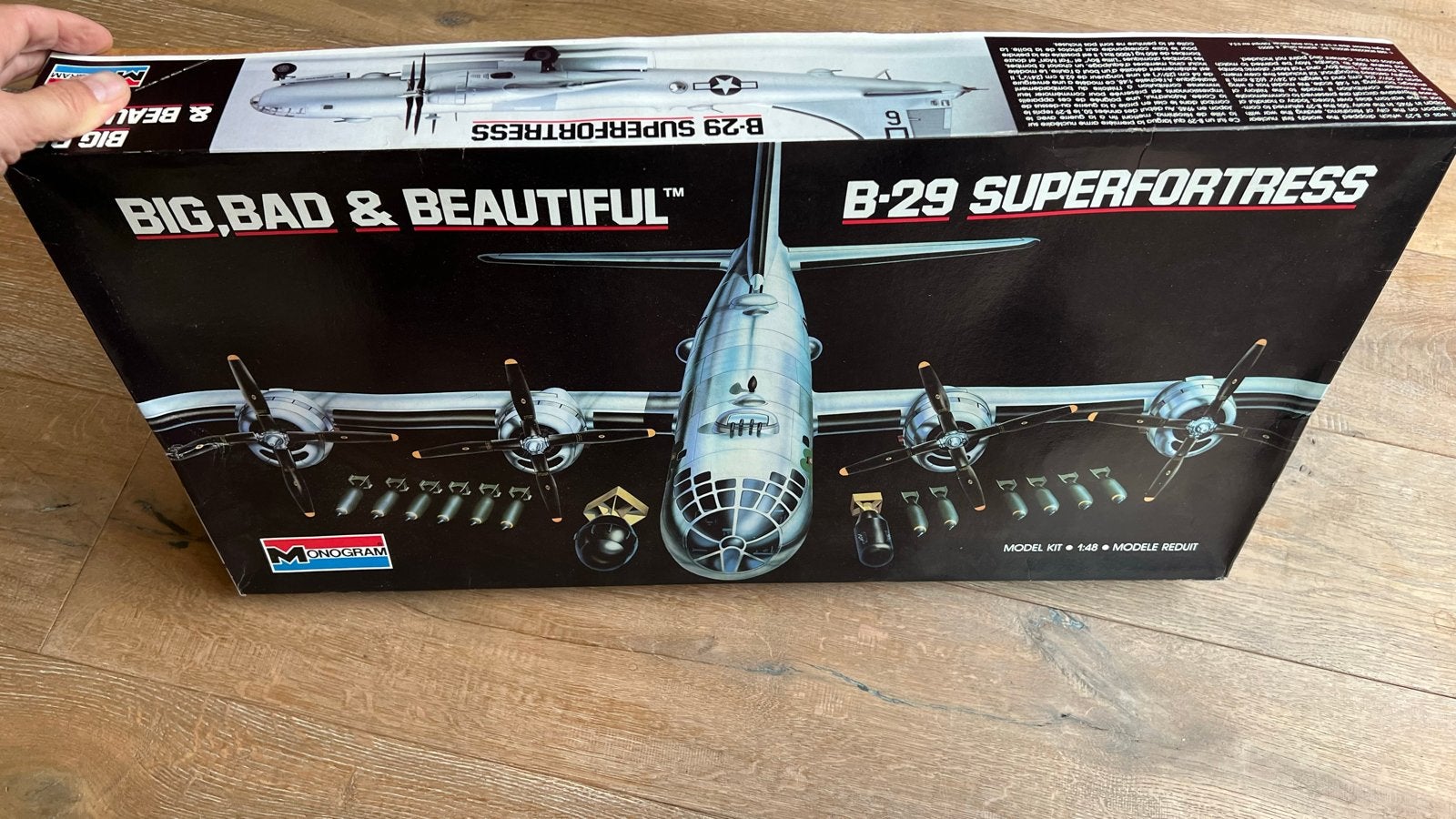 Gigantische Monogram B-29 Superfortress, nieuw!, Nieuw, Groter dan 1:72, Vliegtuig, Ophalen
