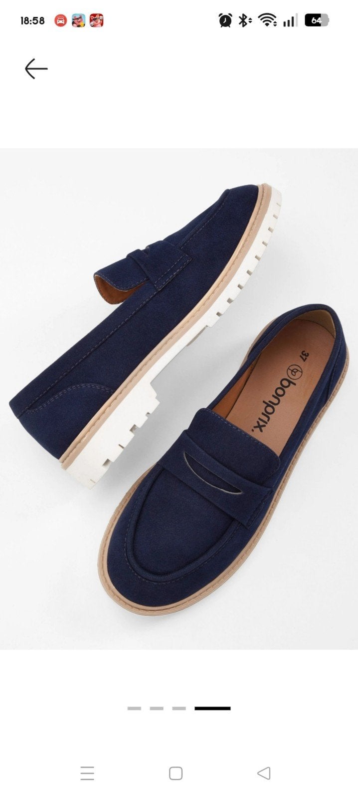 Nieuwe donkerblauwe loafers - Maat 42, Kleding | Dames, Schoenen, Ophalen, Bonprix, Blauw, Instappers