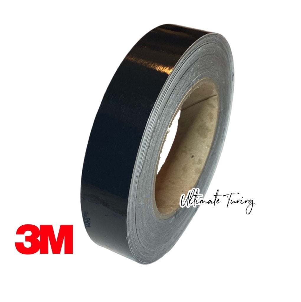 Nieuw : 3M De Chrome Wrap Folie Glans Zwart 2,5cm x 5meter, Verzenden
