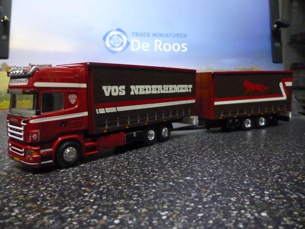 Tekno Scania R 500 combi Vos, Ophalen of Verzenden, Nieuw, Bus of Vrachtwagen, Tekno