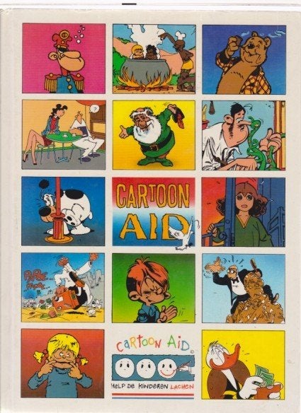 Cartoon AID - Help de kinderen LACHEN., Eén stripboek, Ophalen of Verzenden