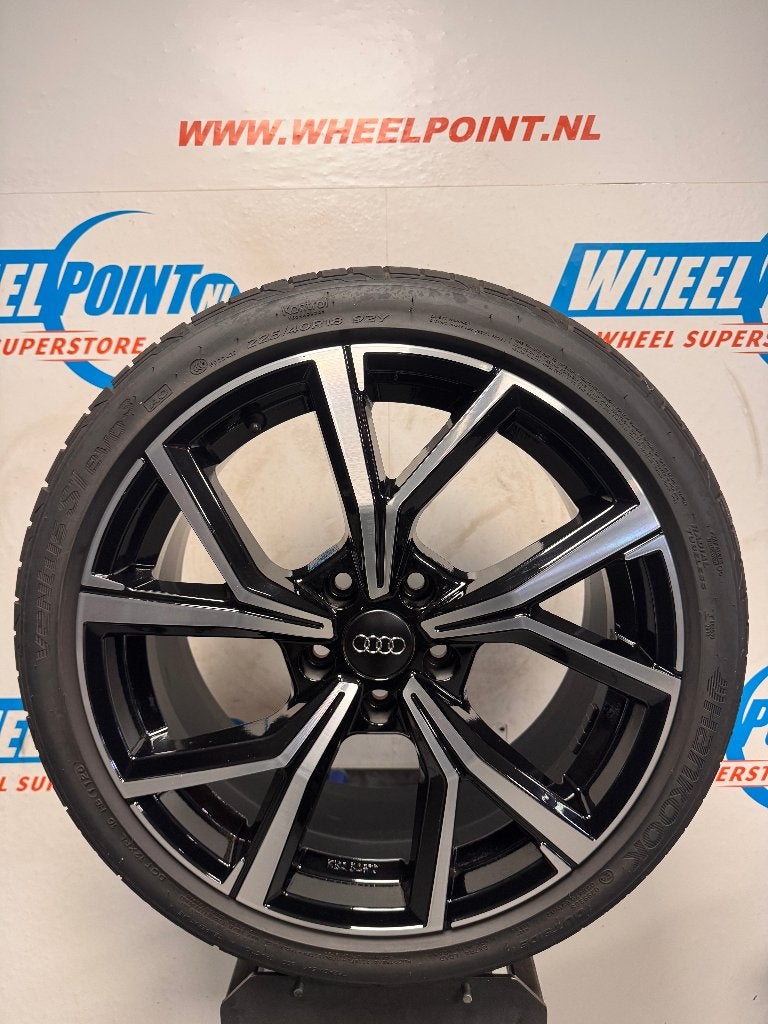 18" GMP Velgen 5x112 Audi A3 VW Golf Seat Leon Zomerbanden, 18 inch, Gebruikt, Banden en Velgen, Ophalen of Verzenden